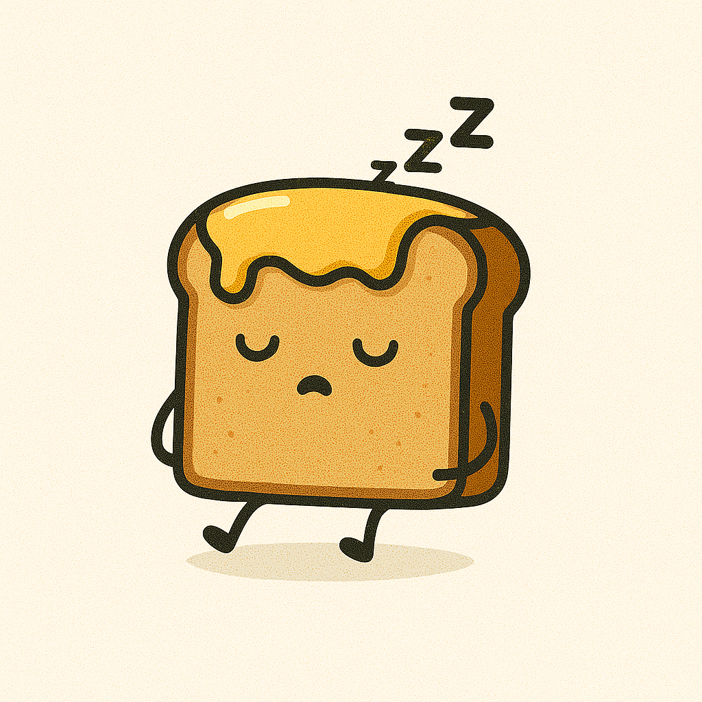Toast Sleeping