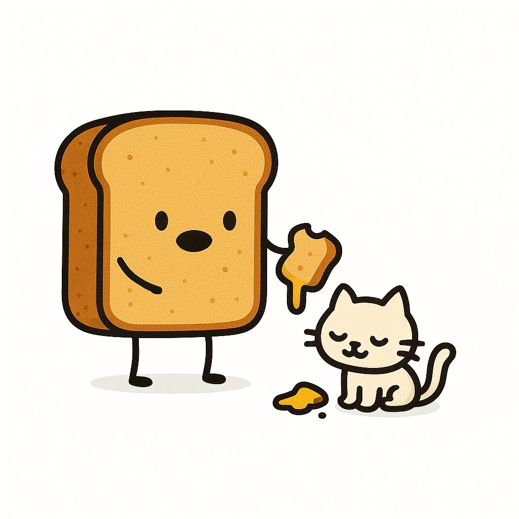 Toast with Cat