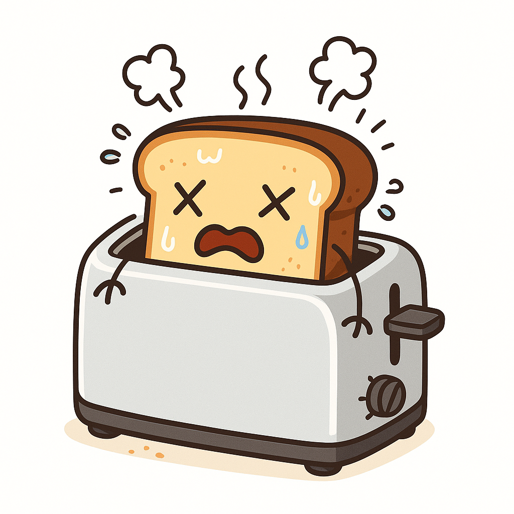 Toast in Toaster