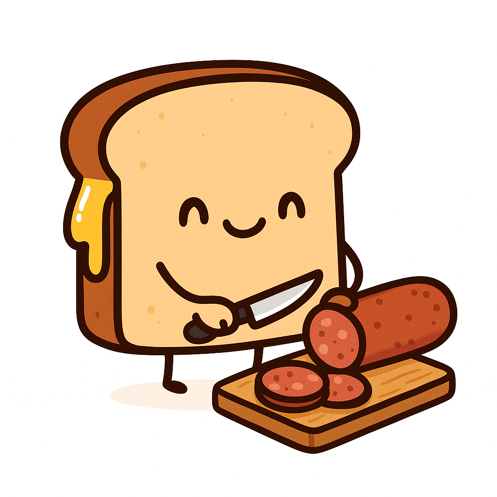 Toast Cutting Sausage